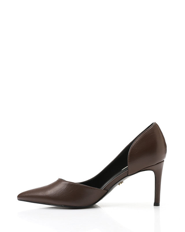 HUA-DVTX-001 Suede Side Open Pointed Heels