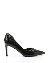 HUA-DVTX-001 Suede Side Open Pointed Heels