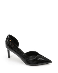 HUA-DVTX-001 Suede Side Open Pointed Heels
