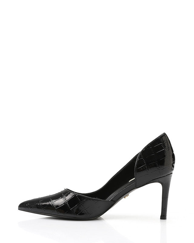 HUA-DVTX-001 Suede Side Open Pointed Heels