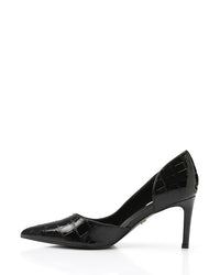 HUA-DVTX-001 Suede Side Open Pointed Heels