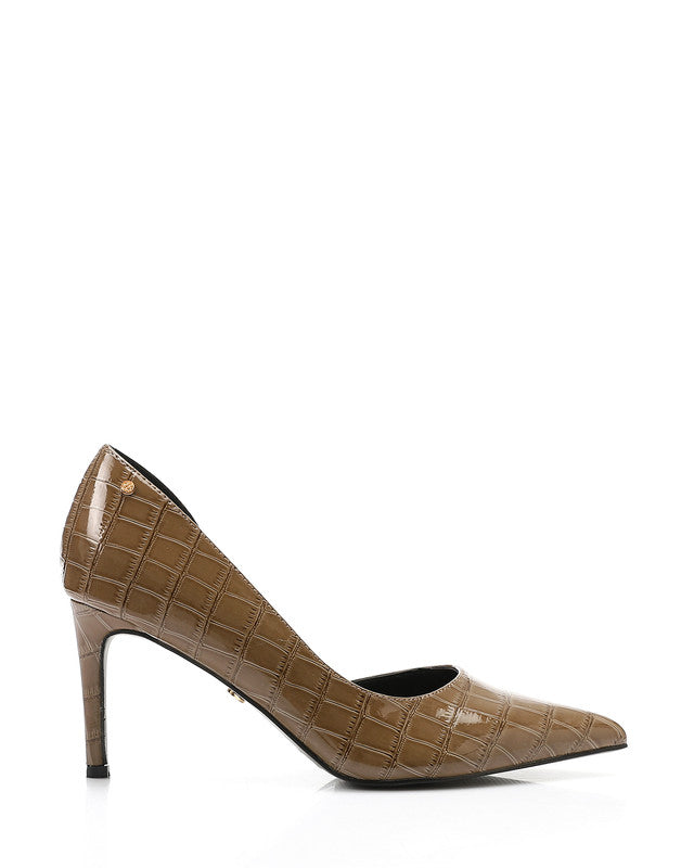 HUA-DVTX-001 Suede Side Open Pointed Heels
