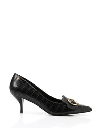 HUA-DVTX-002 Faux Leather Poitned Toecap Heels