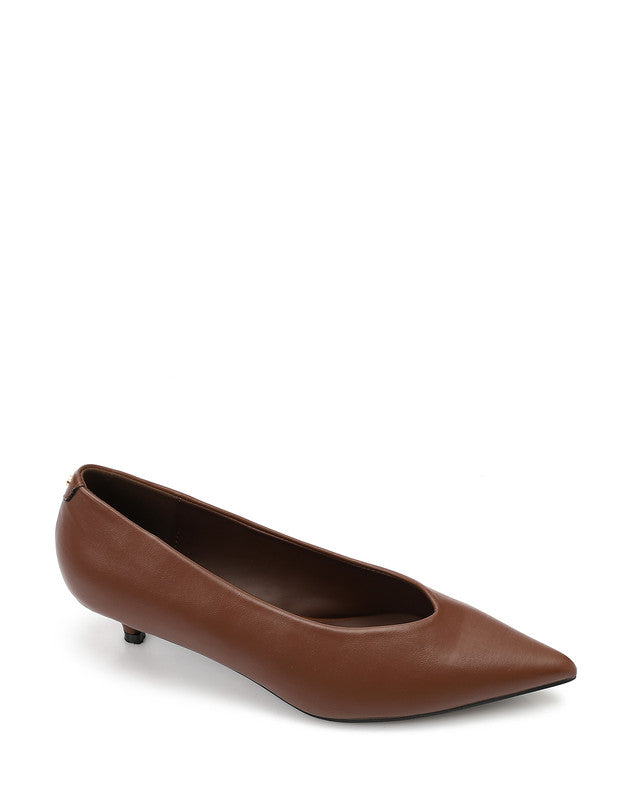 HUA-DVTX-003 Basic Pointed Toecap Leather Heels