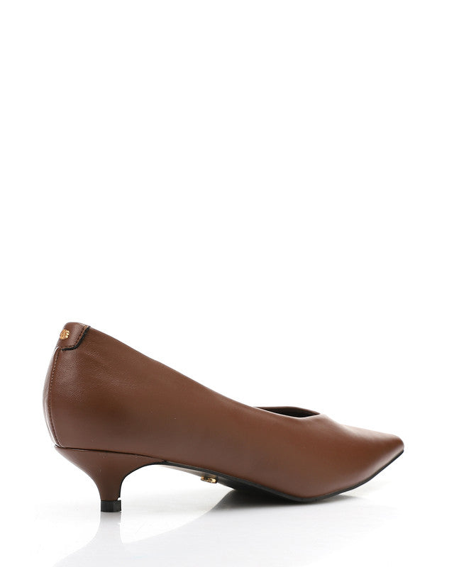 HUA-DVTX-003 Basic Pointed Toecap Leather Heels