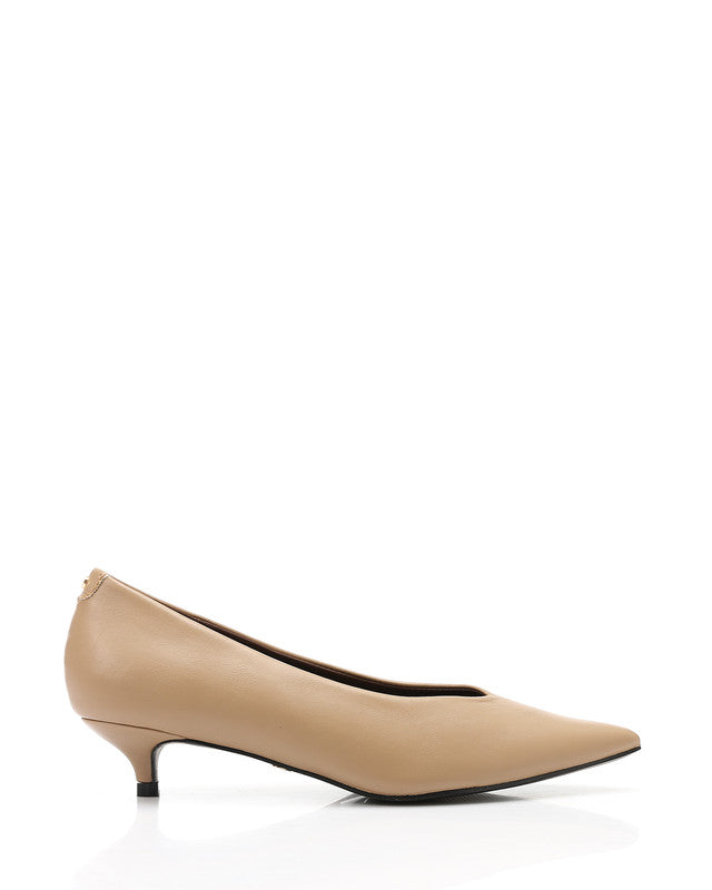HUA-DVTX-003 Basic Pointed Toecap Leather Heels