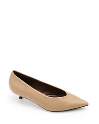 HUA-DVTX-003 Basic Pointed Toecap Leather Heels