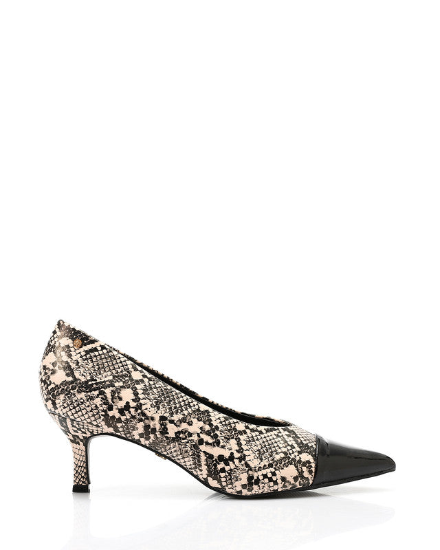 HUA-DVTX-004 Pointed Toecap Skin Leather Heel