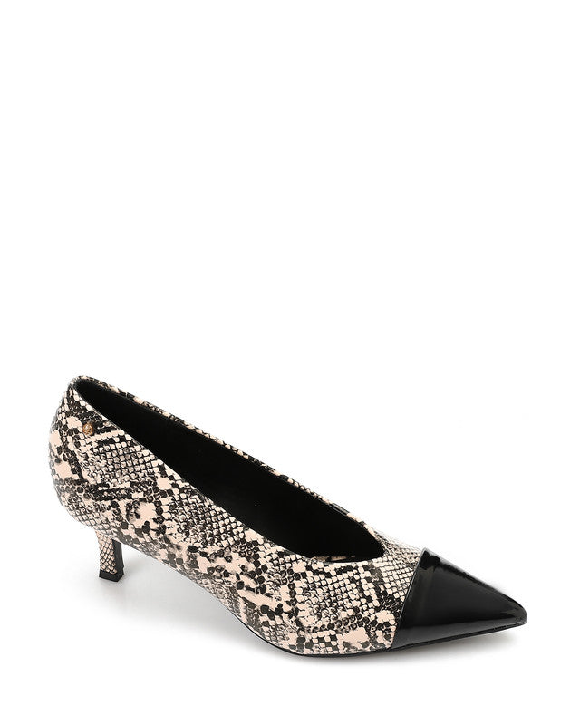 HUA-DVTX-004 Pointed Toecap Skin Leather Heel