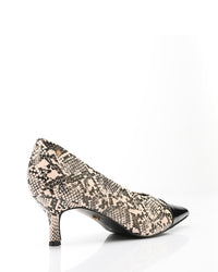HUA-DVTX-004 Pointed Toecap Skin Leather Heel