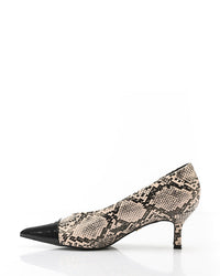 HUA-DVTX-004 Pointed Toecap Skin Leather Heel