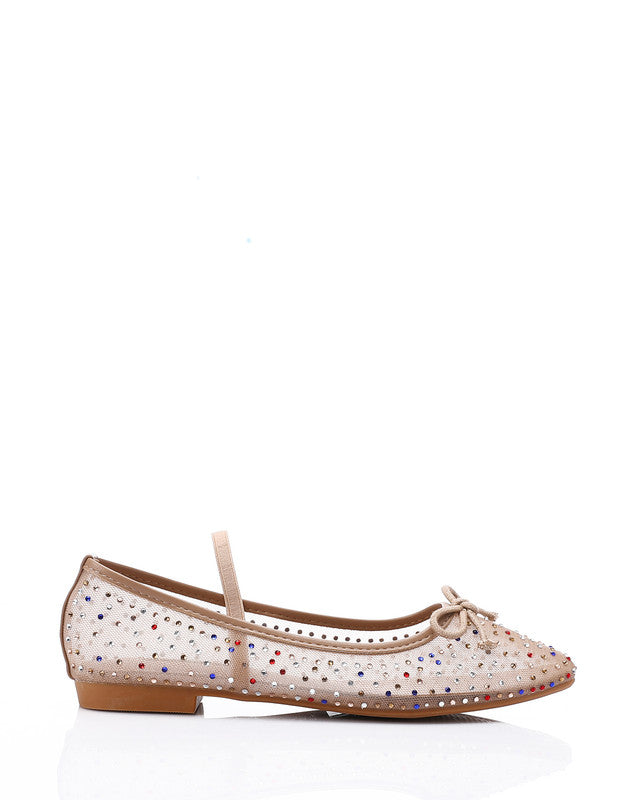JAL-DJTV-003 Prominent Pattern Flat Ballerina