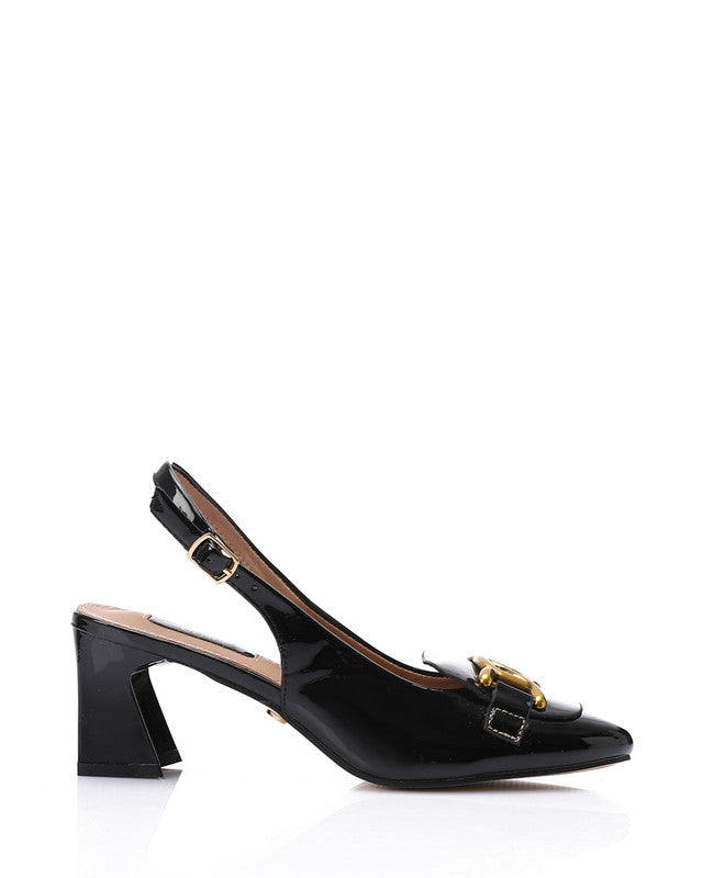 JAL-DJTV-009 Leather Slingback Heelss