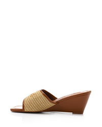 JAL-DJTV-021 Heeled Leather Slippers