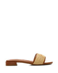 JAL-DJTV-029 Embroidered Flat Leather Slipper