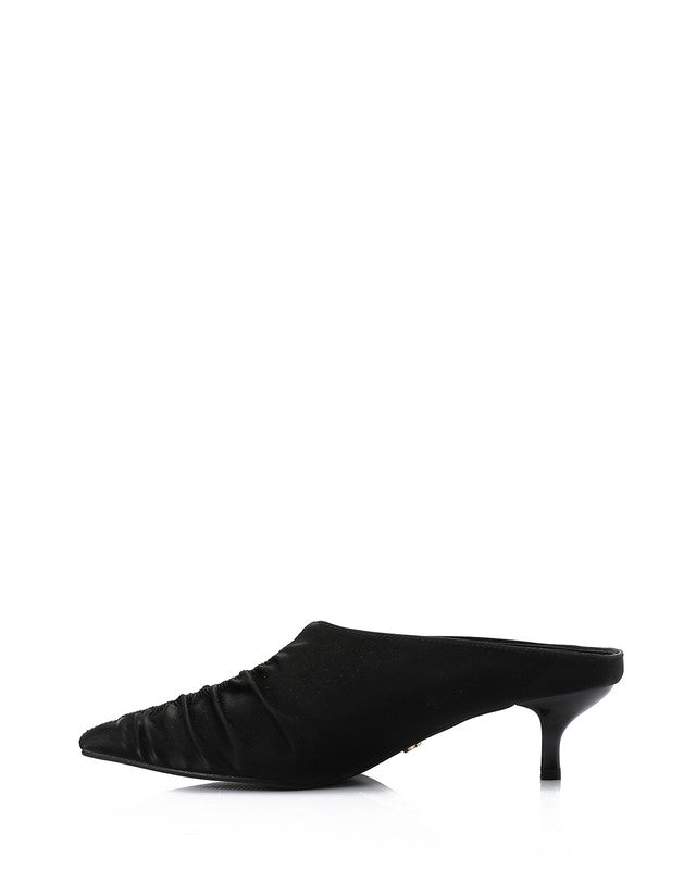 JAL-DJTV-038 Stitched Details Mid Heel Mules