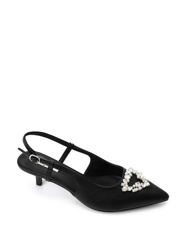 JAL-DJTX-005 Knot-Detail Flat Heel