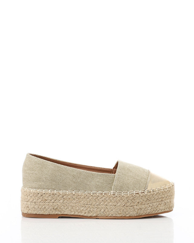 JAL-DJTX-009 Canvas Espadrille Flats