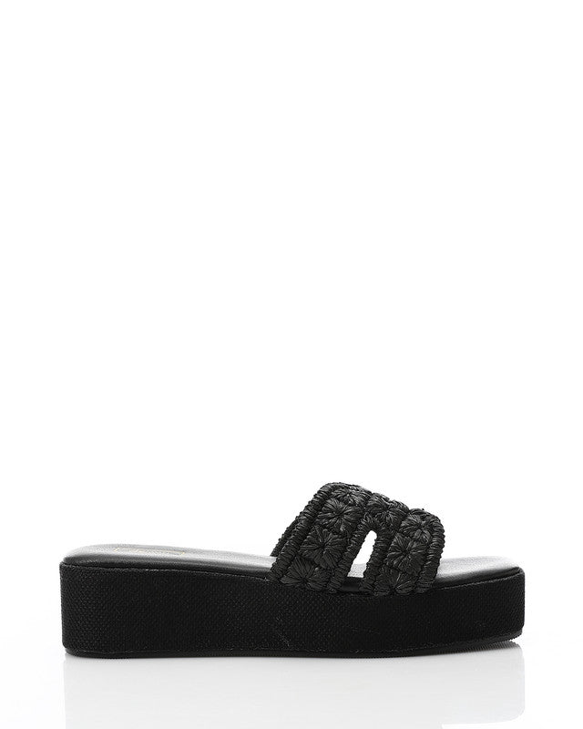 JAL-DJTX-019 Crochet Textile Upper Slippers