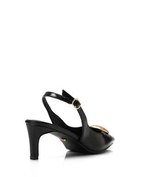 JAL-DJTX-026 Buckle Closure Slingback Strap Heels