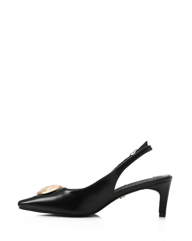 JAL-DJTX-026 Buckle Closure Slingback Strap Heels