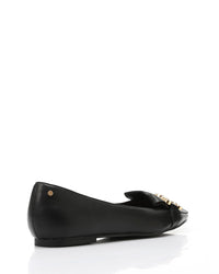 JAL-DVTX-008 Leather Pointed Toe Cap Ballerina