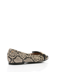 JAL-DVTX-008 Leather Pointed Toe Cap Ballerina