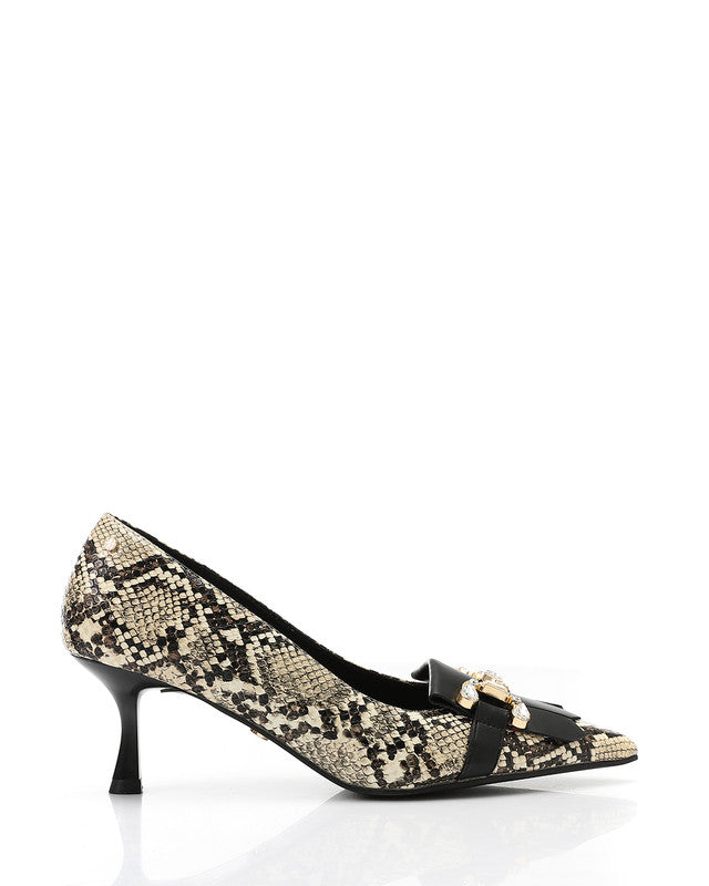 JAL-DVTX-011 Leather Buckle Heels