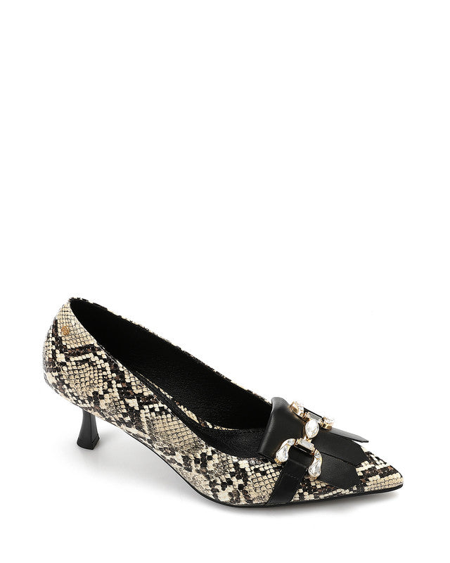 JAL-DVTX-011 Leather Buckle Heels