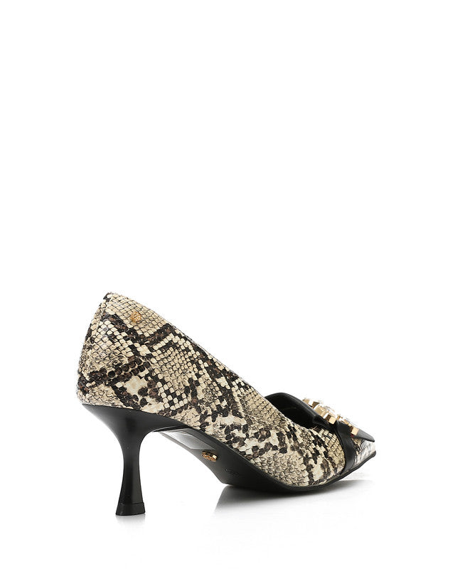 JAL-DVTX-011 Leather Buckle Heels