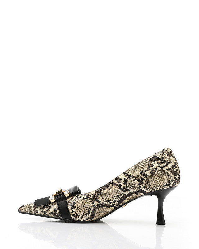 JAL-DVTX-011 Leather Buckle Heels
