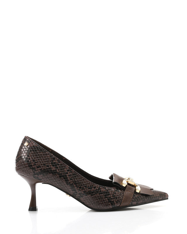 JAL-DVTX-011 Leather Buckle Heels