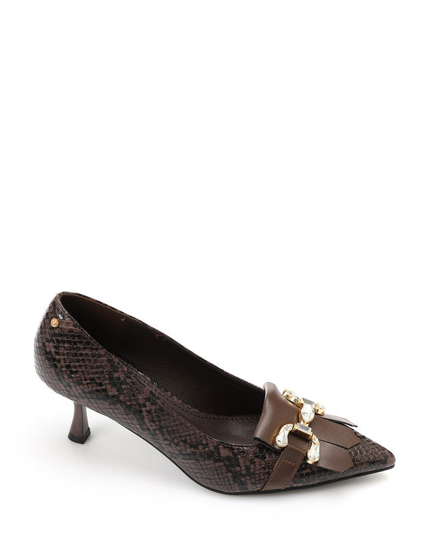 JAL-DVTX-011 Leather Buckle Heels