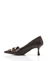 JAL-DVTX-011 Leather Buckle Heels