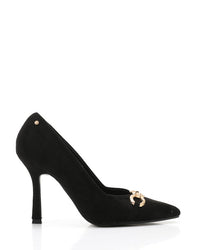 JAL-DVTX-012 Suede Plain Buckle Heels