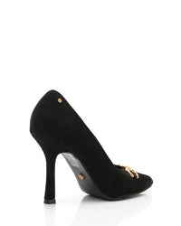 JAL-DVTX-012 Suede Plain Buckle Heels