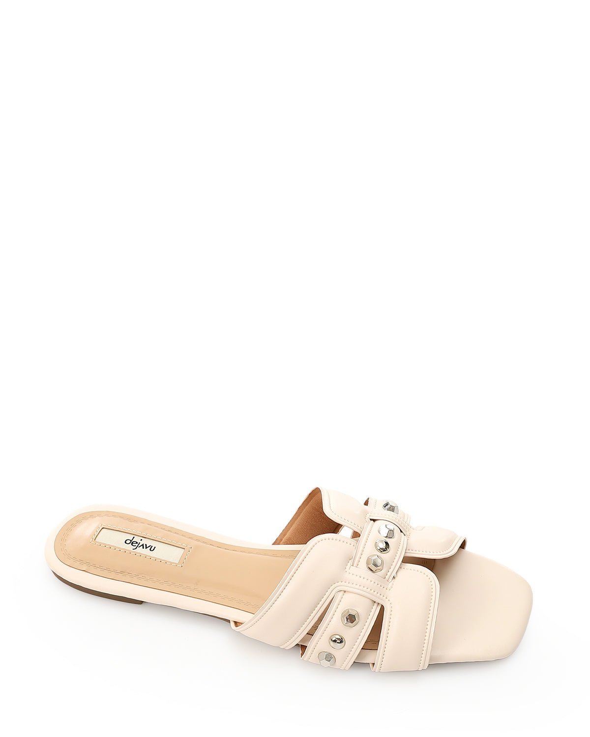 JSP-DJTF-002 Studed Leather Flat Slipper