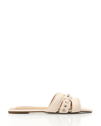 JSP-DJTF-002 Studed Leather Flat Slipper