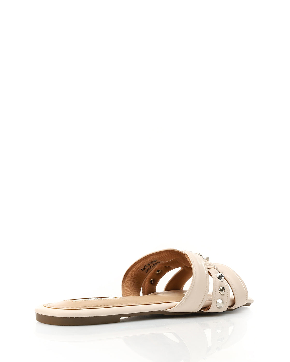 JSP-DJTF-002 Studed Leather Flat Slipper