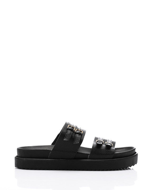 KND-DJTV-005 Leather Belt Slipper