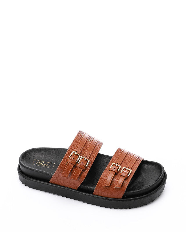 KND-DJTV-005 Leather Belt Slipper