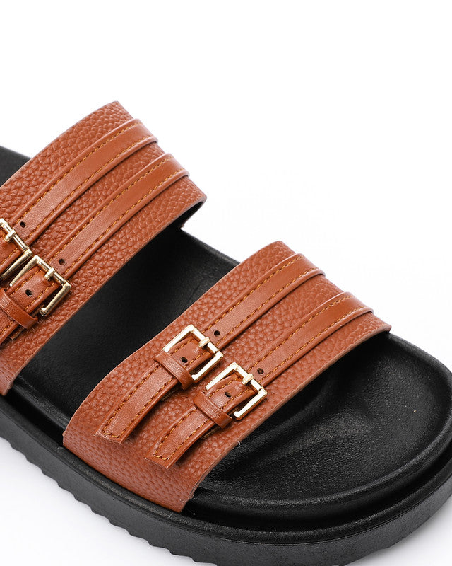 KND-DJTV-005 Leather Belt Slipper