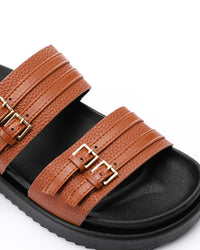 KND-DJTV-005 Leather Belt Slipper