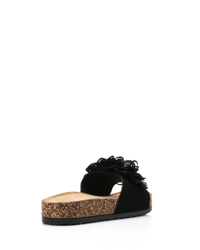 KND-DJTV-007 Decorative Flower Flat Slipper