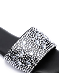 KND-DJTV-011 Flat Slipper With Strass