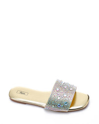 KND-DJTV-011 Flat Slipper With Strass