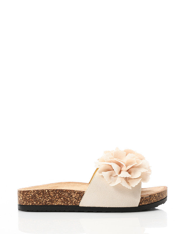 KND-DJTX-006 3D Floral Appliqué Pattern Slippers