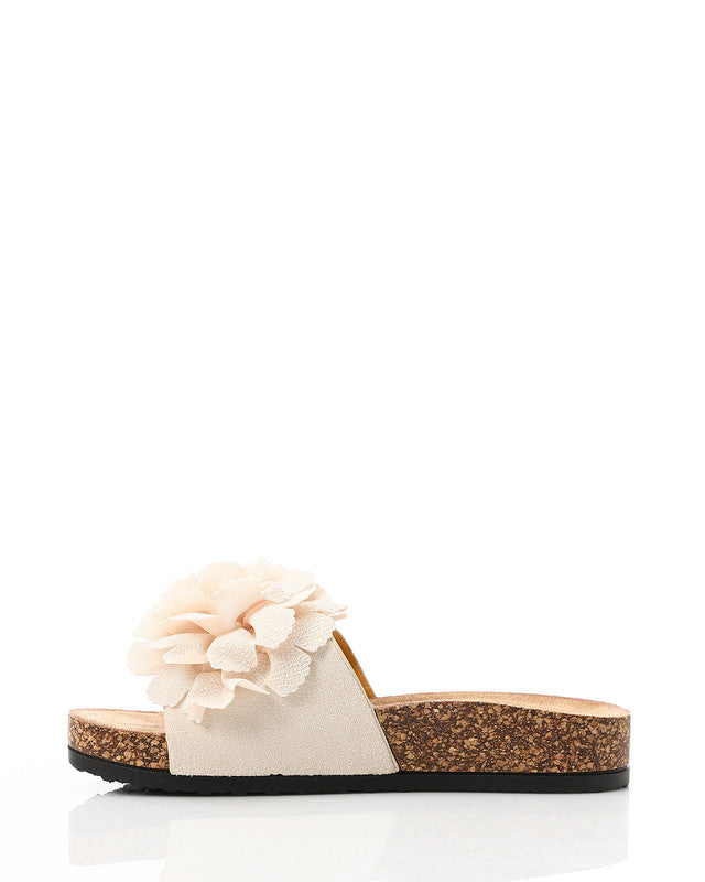 KND-DJTX-006 3D Floral Appliqué Pattern Slippers