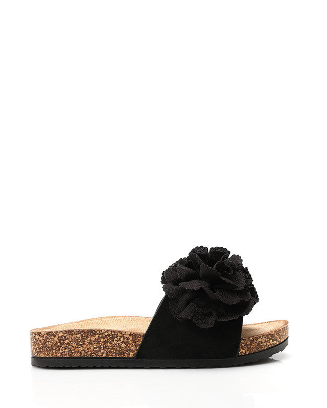 KND-DJTX-006 3D Floral Appliqué Pattern Slippers