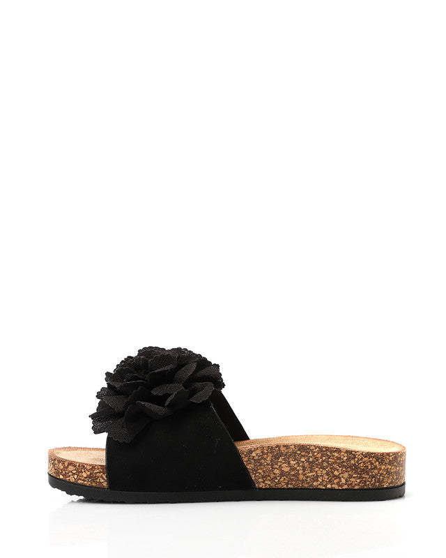 KND-DJTX-006 3D Floral Appliqué Pattern Slippers